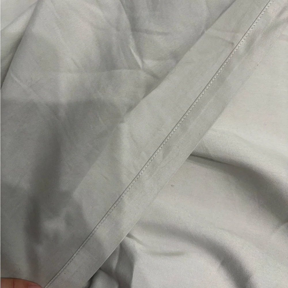 RH Light Gray Full 600 Thread Count Sateen Full Flat Sheet